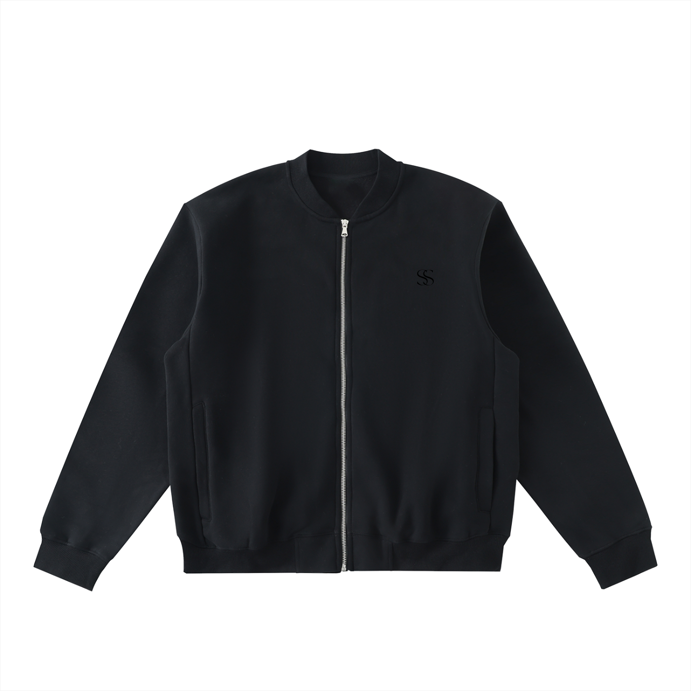 BLK SAND VARSITY JACKET