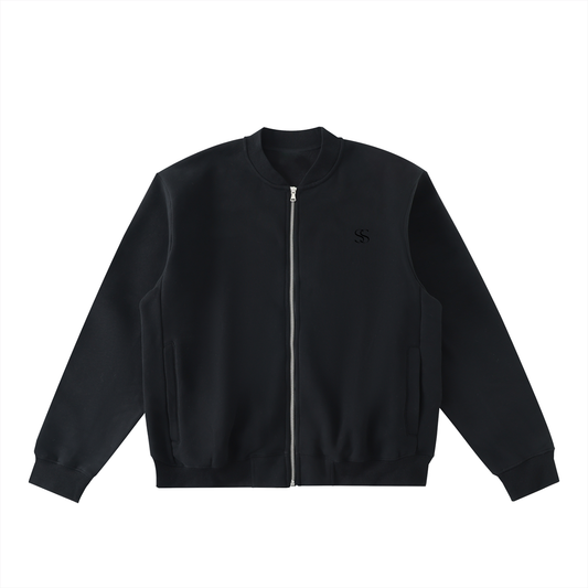 BLK SAND VARSITY JACKET