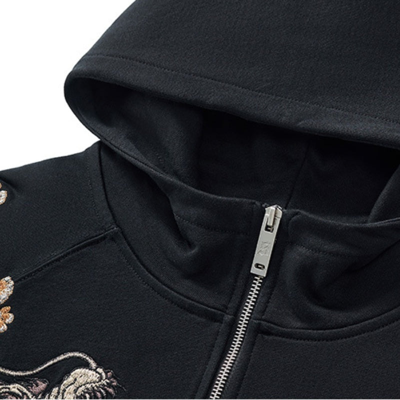 Dragon Zipper Baggy Sweatshirt