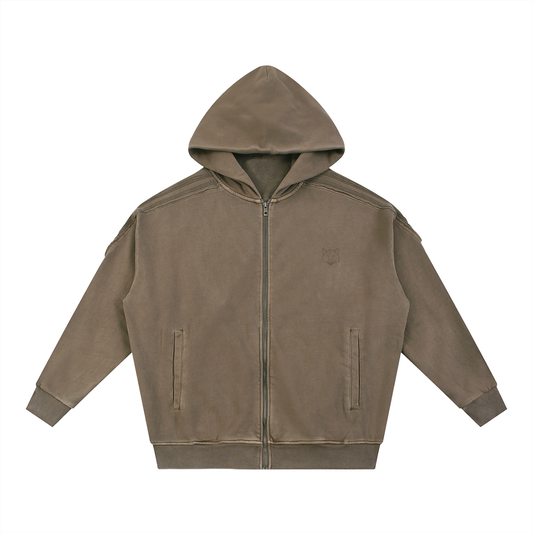 brown,erf,symota,hoodie,snowwashed,zipup