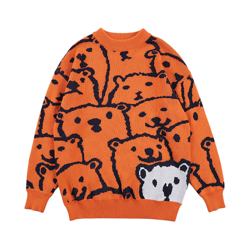 Bear Knit Loose Sweater